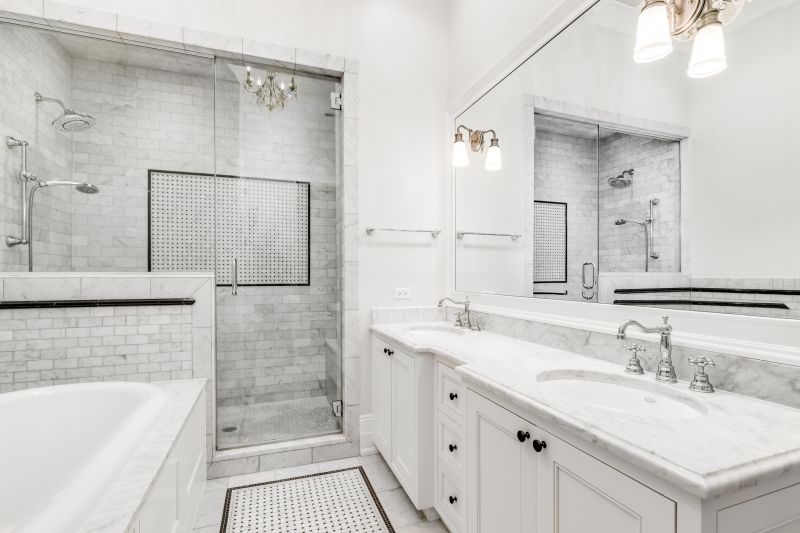 Bathroom Renovation Featuring Marble Accents
